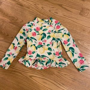 Girls Janie and Jack rash guard.